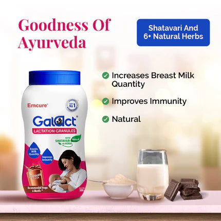 Galact Granules – Chocolate Flavour. Adequate Breast Milk for Your Baby!